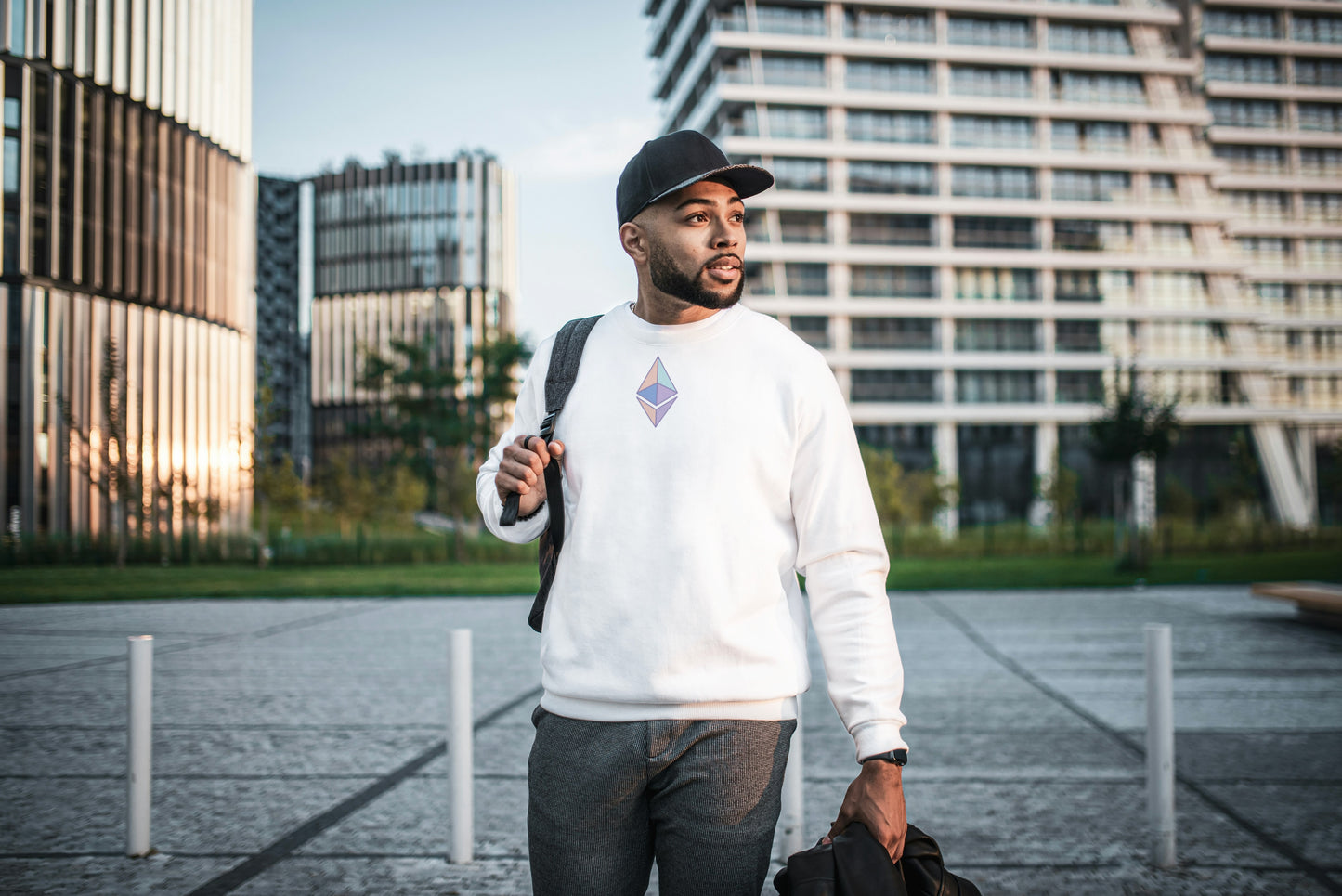 Ethereum Crypto Sweater White