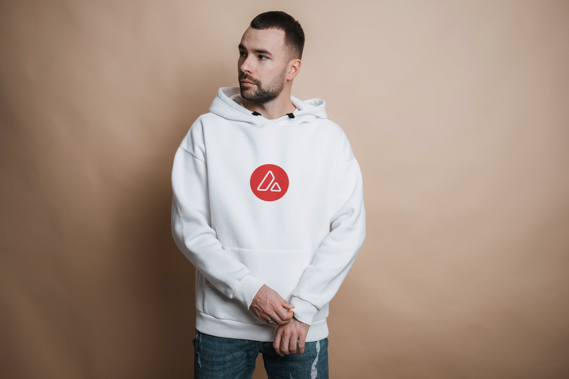 Hoodie crypto Avalanche White