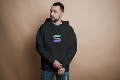 Hoodie crypto Solana Black