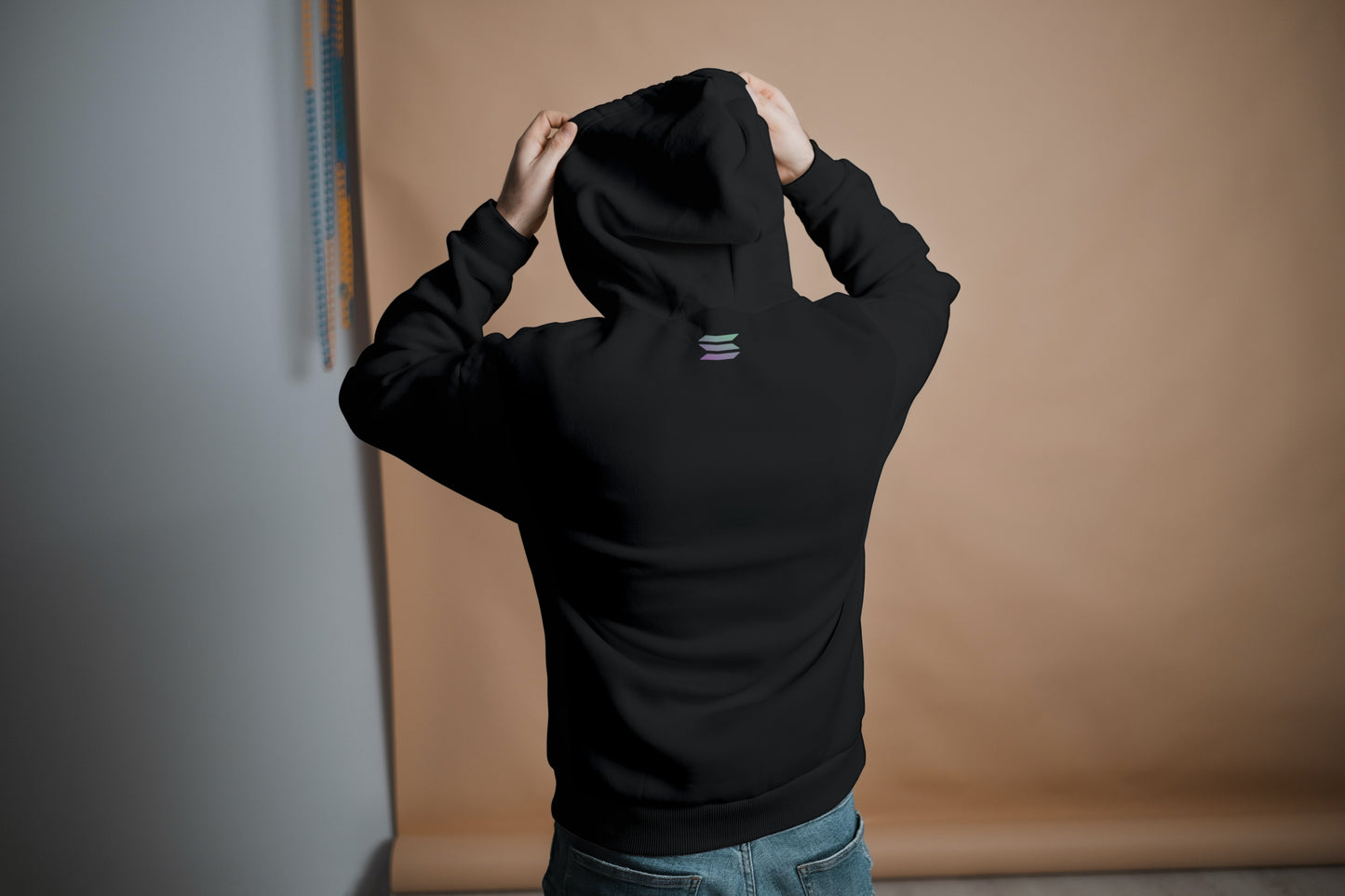 Hoodie crypto Solana Black