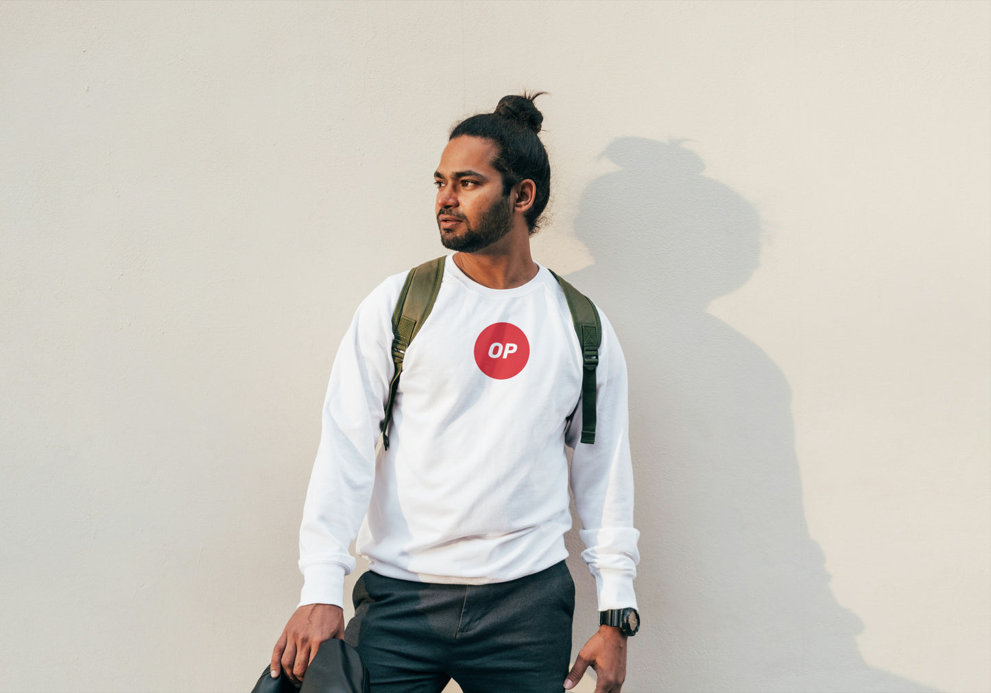 Optimism Crypto Sweater White