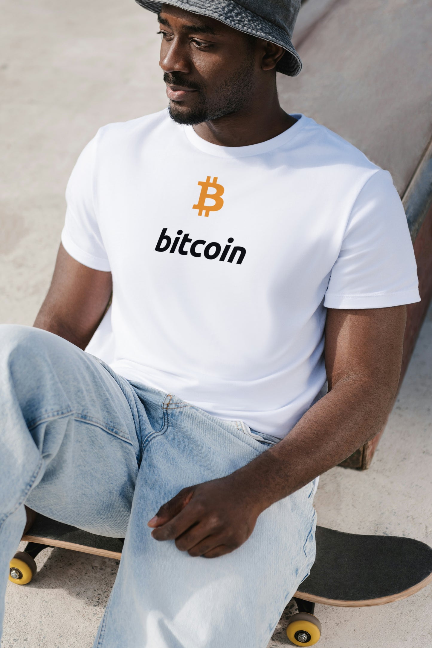 White Crypto Bitcoin T-shirts Ukrswapshop