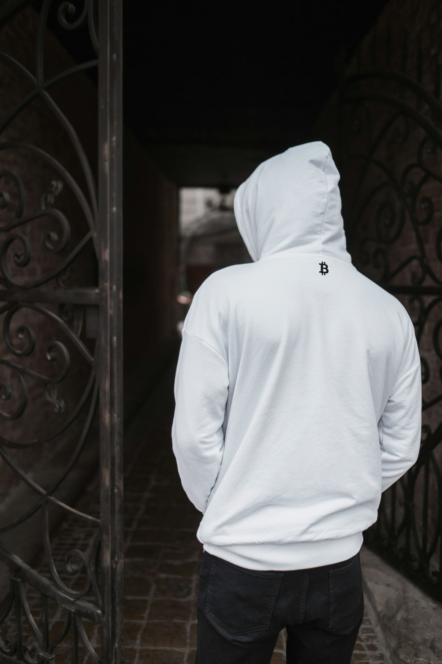 Crypto Hoodie Bitcoin White